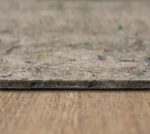 Mohawk Home Non Slip Rug Pad 6' Round- 1/4" Thick Felt + Latex Rubber Gripper - Dual Surface Cushion for Hardwood, Carpet, Tile Floors, Made in USA - size: 6' (Round), style: 1/4 Inch Dual Surface Rug Pad