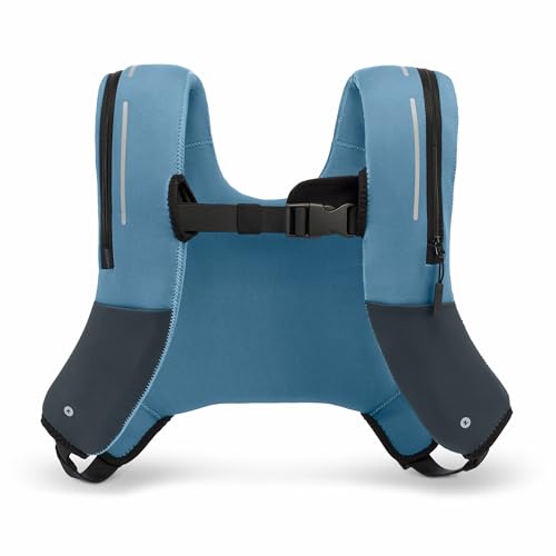 ZULU Weighted Vest Machine Washable Fresh Layer™ for Women & Men for Walking, Running & Strength Training, Phone Pockets, Adjustable Reflective Straps | 12lbs, 16lbs, 20lbs - color: Shore, style: 12lbs