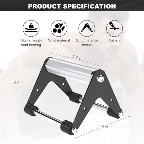 Push Up Bar - Heavy-Duty Stainless Steel Pushup Stands with Non-Slip Base, 500LB Capacity, Portable Home Gym Equipment for Strength Training & Floor Workouts