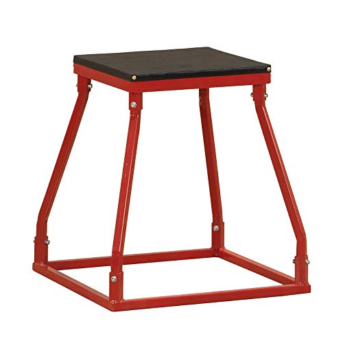 Body-Solid Tools Steel Frame Plyo Box - Ideal for Plyometric Jump Box Workouts, Step Up Exercises - Essential Equipment for Home Gym