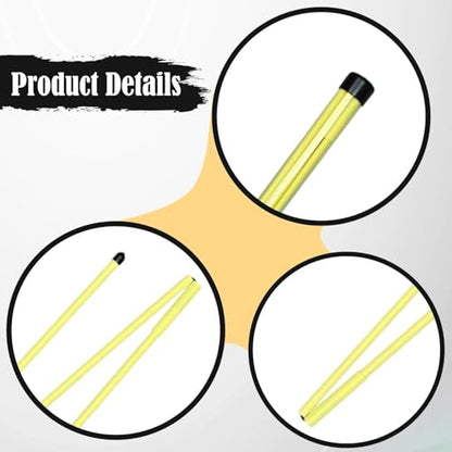 Golf Alignment Sticks (2-Pack) - Swing Guide & Putting Training Aid with Direction Indicator