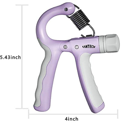 Hand Grip Strengthener for Kids and Youth, Adjustable Resistance Hand Gripper 11-45Lbs, Hand Grips for Strength Training, Stress Relief Grip - color: Purple-2 pack
