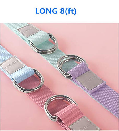 Yoga Blocks 2 Pack Set - (Yoga Block with 1 Yoga Strap) High Density Soft EVA Foam Block for Yoga, General Fitness, Pilates, Stretching and Toning Workouts