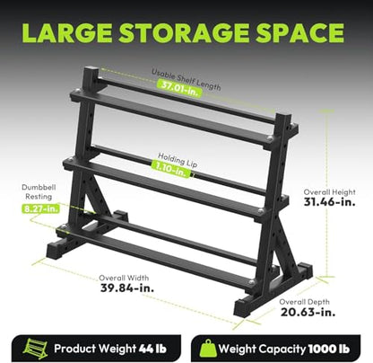 HANDBODE Hex Dumbbell Set with Rack, 300-840 lb Rubber Coated Fixed Weights Sets with Heavy Duty Storage Stand, Hexagon Shape, Multiple Weight Options Home Gym Equipment for Strength Training - style: 350 lb Set (10-50 lb) with Rack