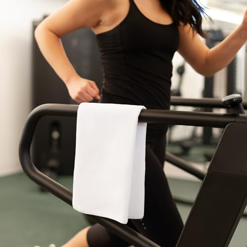 S&T INC. Microfiber Gym Towels, Yoga Towel for Home and Gym Bag, 16 Inch x 27 Inch, 3 Pack - color: White