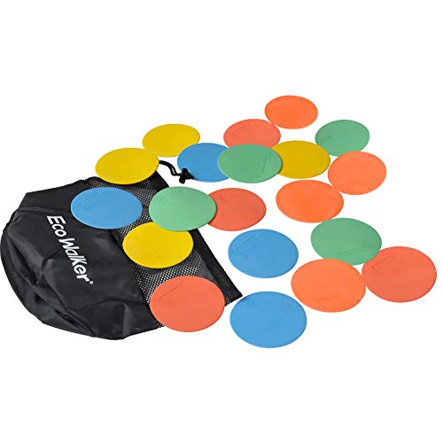4inch Mini Floor Spot Markers for Classroom Preschool and Kindergarten (Set of 20pcs) (Blue)