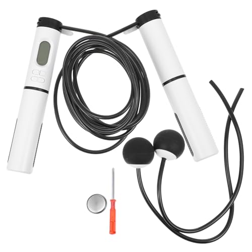 Holibanna Smart Ropeless Jump Rope Cordless Fitness Skipping Rope with Digital Counter for Indoor Arm Strength Training and Weight Loss Portable Exercise Tool for Women and Men