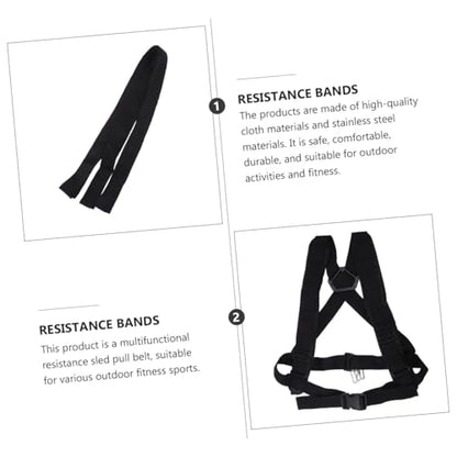 Happyyami Resistance Sled Pull Belt for Tire Training Load-bearing for Strength Endurance Multifunctional Padded Drag Strap for Fitness Workouts
