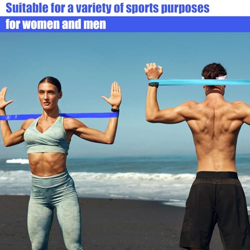 20 Pcs Resistance Bands for Women Men 10-115 Lbs 5 Different Resistance Levels Loop Exercise Bands for Leg Working Gym - color: Blue