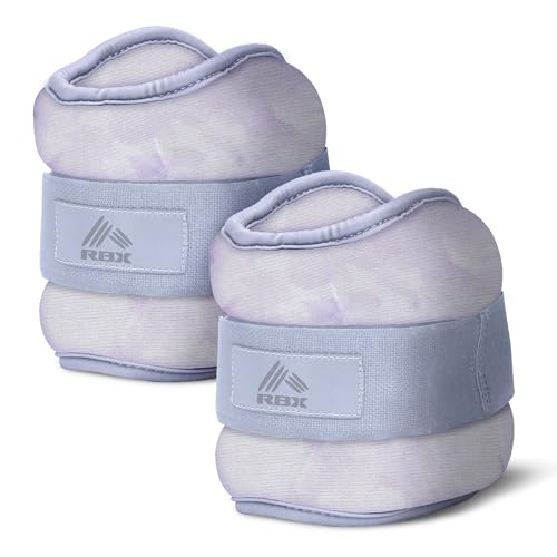 RBX Wrist & Ankle Weights Set, Adjustable Comfort Fit for Training & Toning