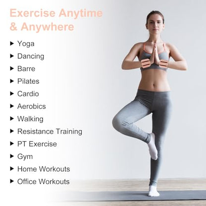 Wrist & Ankle Weights for Women, Wearable Strong Arm & Leg Weights Set of 2(1Lbs Each), Freely Removable, Ankle Weights for Walking, Yoga, Dance, Gym