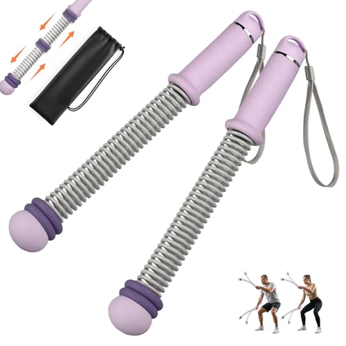 Adjustable Ropeless Battle Ropes for Home Gym for Men & Women, Portable Cordless Battle Ropes, Quiet Exercise Rope with Variable Resistance, Strength & Low-Impact Cardio for HIIT (Purple) - color: Purple