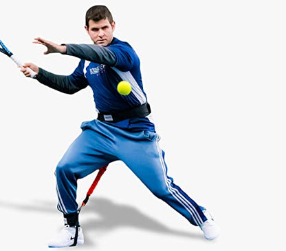 VPX Tennis Swing Trainer Increases Power, Exit Ball Velocity, Shot Accuracy, & Serve Speed, Improves Forehand, Backhand, Slice, & Compression Racket Torque, For Men, Women, Boys, Girls, & Kids