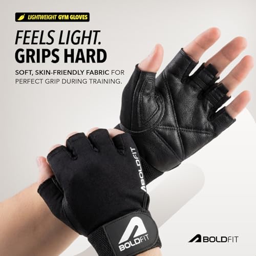 Boldfit Gym Gloves for Men & Women with Wrist Support Accessories for Weightlifting, Training, Exercise, Cycling Gloves, Bike Riding Gloves - size: Extra large (XL)