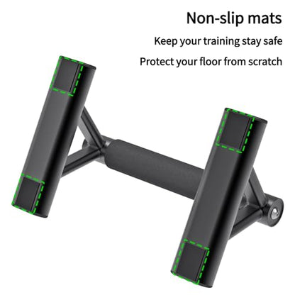 SELEWARE Wood Push Up Bars Steel Calisthenic Parallette Bars Handstand Bars - color: B: Foam Covered Grip (13.7"L x 6"H)