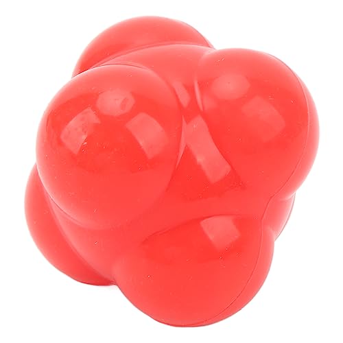 Ball, 6 Sided High Bounce Ball, Strong Durable Silicone for Speed Agility Training Baseball Soccer Basketball