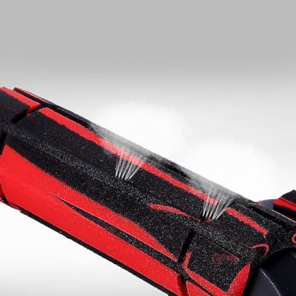 BESPORTBLE H-shape Push-up Bars Pair for Arm Strength Training, Red Black Steel Pushup Stands for Chest and Abdomen Muscle Workout at Home Gym
