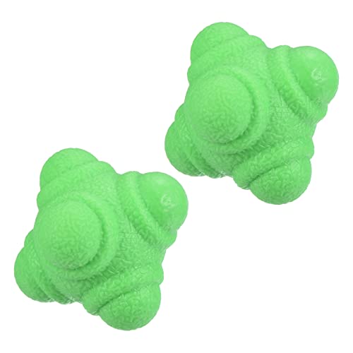 PATIKIL Bounce Reaction Balls, Coordination Training Ball, Agility Trainer TPR Low Difficulty for Speed Reflex - color: Green
