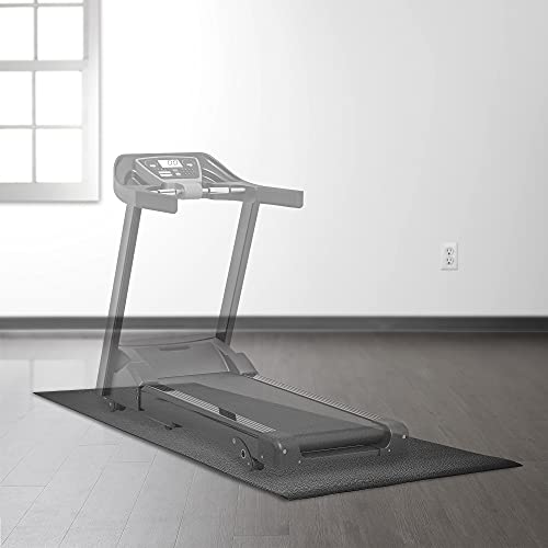 Philosophy Gym Exercise Equipment Mat, 6mm Thick High Density PVC Floor Mat for Ellipticals, Treadmills, Rowers, Stationary Bikes