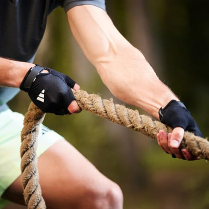 adidas Essential Training Gloves - color: White, size: Large