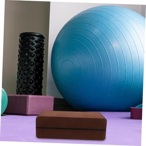 Thickened Non-slip Yoga Block for Pilates and Fitness High Density Foam Brick for Stability Flexibility and Balance Support in Exercise and Meditation Easy to Clean Brown Yoga