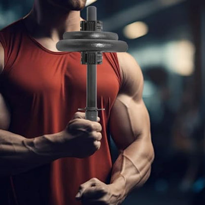Forearm Wrist Exerciser Strengthener: Adjustable Arm Strength Trainer Grips for 1in Standard Weight Plates - Grip Handles for Forearm Strength Workout Training