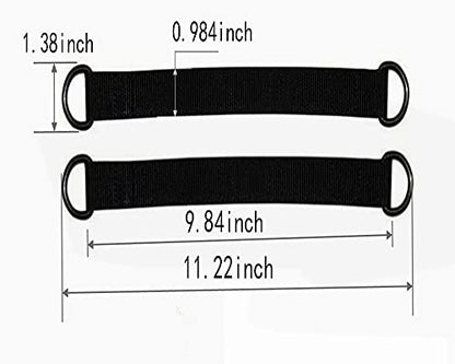 Tree Swing Straps Hanging Kit,Short Strap Sling 2Pcs 9.84inches Heavy Duty Hanging Straps Hammock Straps for Swing,Hammocks Hangers,Seat,Yoga,Sandbags,Pulley System,Home Gym