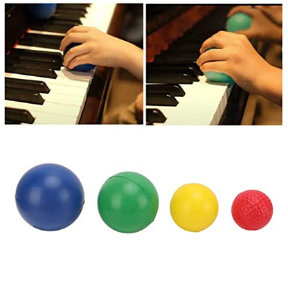 Piano Finger Hand Shape Training Ball, Grip Training Ball for Children, Finger Wrist Corrector Finger Ball (4pcs)
