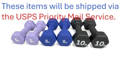 Neoprene Coated Dumbbell Hand Weight Set - style: 46-Pounds total -3 Pairs (5-LB, 8-LB, 10-LB)