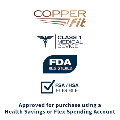 Copper Fit Men & Women Mobilizer Arch Flex Wrap – Adjustable Compression – Advanced Relief & Recovery – Foot Pain, Plantar Fasciitis, Heel Spurs, Swelling & Inflammation – One Size Fits Most