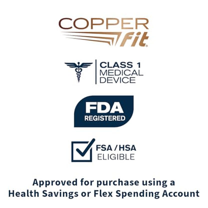 Copper Fit Men & Women Mobilizer Arch Flex Wrap – Adjustable Compression – Advanced Relief & Recovery – Foot Pain, Plantar Fasciitis, Heel Spurs, Swelling & Inflammation – One Size Fits Most