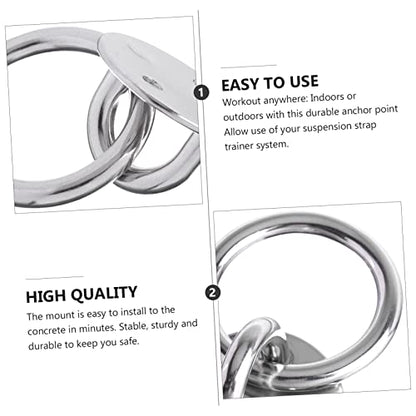 KICHOUSE Wall Mount Suspension Ceiling Anchor Bracket for Straps and Rings