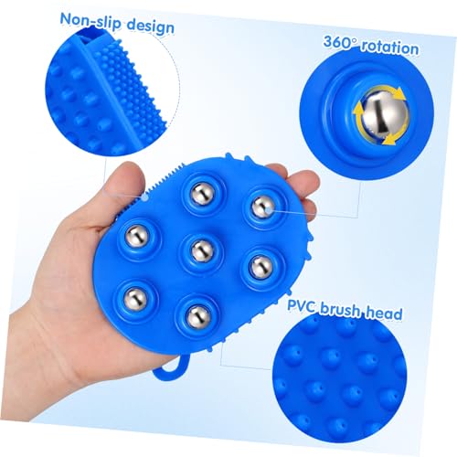 GLEAVI Palm-Shaped Cellulite Massager Gloves with 7 Metal Roller Balls 3-Pack Body Massage Roller for Muscle Pain Relief and Full Body Relaxation