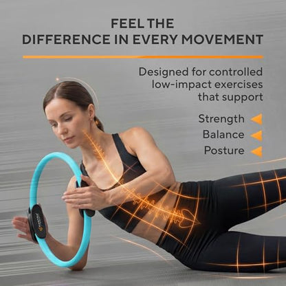 Pilates Ring Circle, Magic Circle Pilates Ring, Inner Thigh Exercise Equipment, Fitness Rings for Women, Thigh Master Inner Thigh Exerciser, Yoga Ring Pilates Equipment for Home Workouts