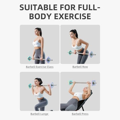 DHT Adjustable Dumbbells, Dumbbell Barbell Sets with Rack, Free Weights Dumbbells Set All-Purpose Fitness, Anti-Rolling, Weights Set for Home, Gym, Office, Wall-Mounted, 2.2-50 lbs, 1 Set / 2 in 1 - color: Macaron