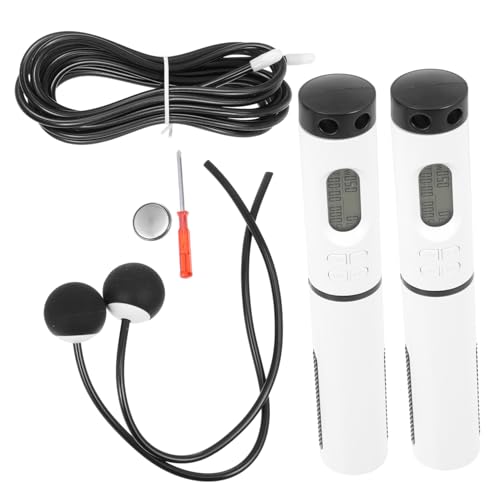 Ropeless Digital Jump Rope with Counter Adjustable Indoor Skipping Rope for Fitness Workout for Weight Loss and Home Exercise