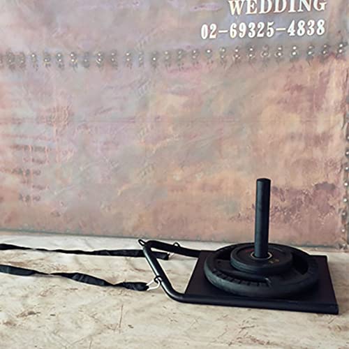 Weight Sled Push Pull Heavy High Training Sled Drag, Training Sled Padded Harness Trading Power Running Speed Sled Weighted Drag Sport Power Sled