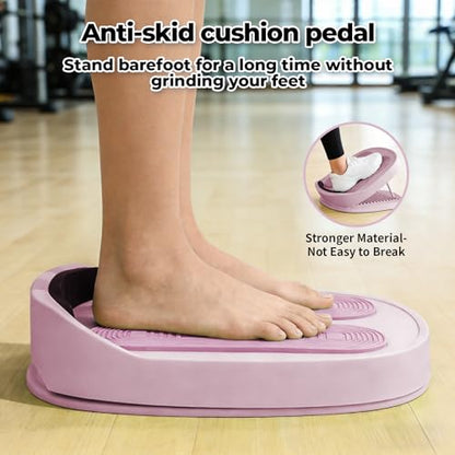 Calf stretcher slant board, 15-Level Adjustable Slant Board for Plantar Fasciitis, Shin Splints & Achilles Tendonitis, Lightweight Ankle Stretch Board for Home Gym or Travel - color: Pink