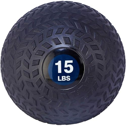 Fitvids Slam Medicine Wall Balls Workout Exercise Fitness Weighted Balls for Cross Training, Strength and Conditioning Exercises, Cardio and Core Workouts - style: 15 Pounds