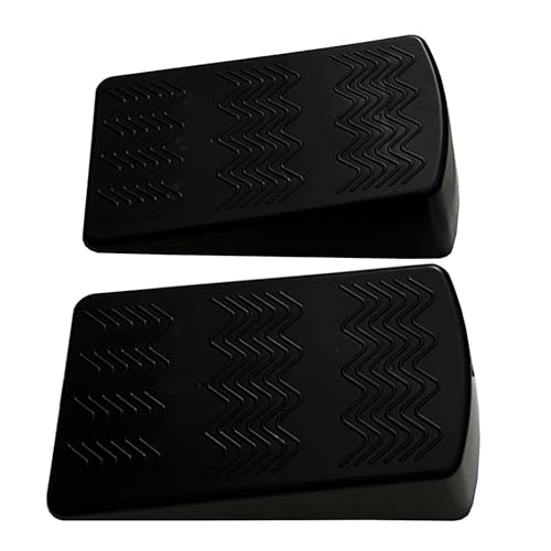 qibylift Slant Board for Squats, Yoga Wedge Block Pairs, Black Calf Stretcher Exercise Ramps for Weightlifting Pilates Home Gym Fitness