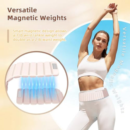 BECOJADDE Wrist Weights Ankle Weight for Women 1 Pair (1.1 lb/2.2 lb Each) - color: Beige Taupe, size: 2.2 Lb Pair (1.1 Lb Each)