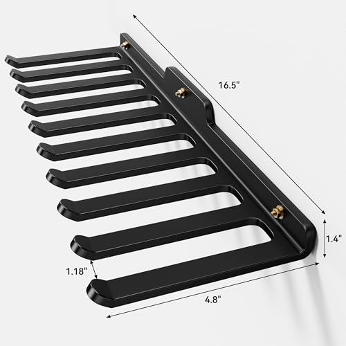 Wall Mounted Home Gym Equipment Storage Rack, Cable Attachments, Lifting Belts, Jump Ropes and Chains