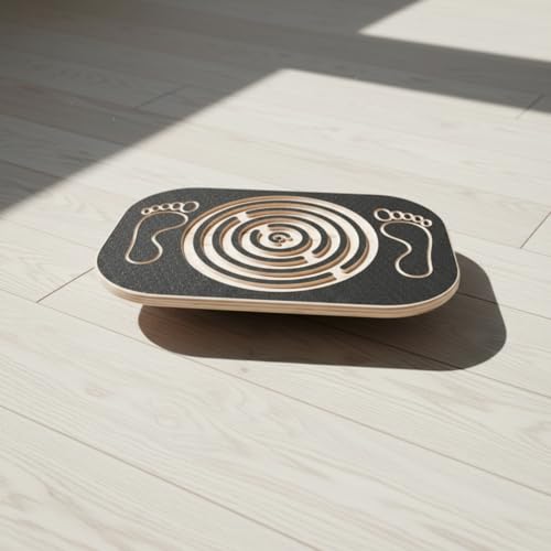 Kids Balance Open-Ended Learning Wooden Wobble Board Training Gear for Home