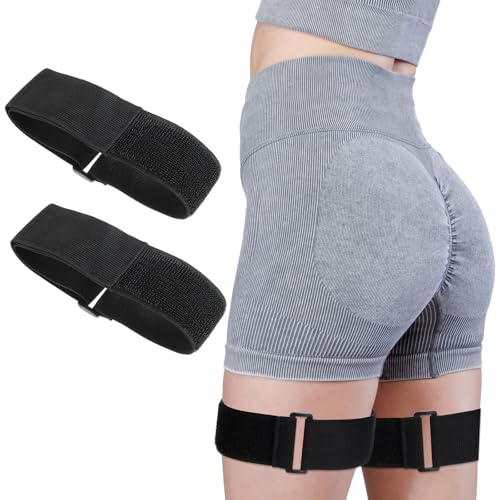BFR Occlusion Bands for Women Glutes Blood Flow Restriction Bands Best Fabric Resistance Band Adjustable Bundle Booty Band for Exercising Legs Butt Hip Building Workouts Squat Butt Thigh Fitness - color: black
