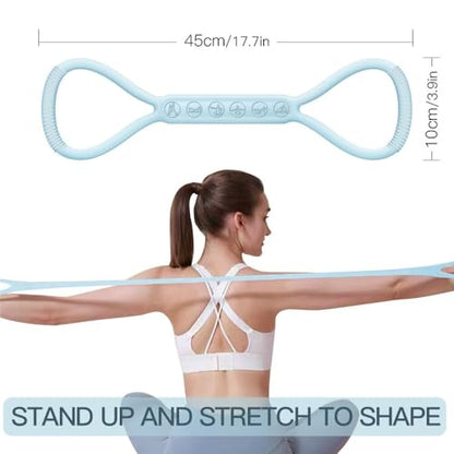2026 Upgraded Figure 8 Resistance Band for Physical Therapy, Shoulder Back Arm Exercise Bands, 3 Resistance Levels for 15 25 35lb for Kids Adult Elderly - color: 15LB+25LB+35LB