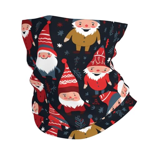 Xmas Funny Gnomes Prints Multifunctional Sport Headband – Seamless Stretch Neck Gaiter for Hiking, Biking, Running & Outdoor Activities – Soft, Quick-Dry, No-Fade Design