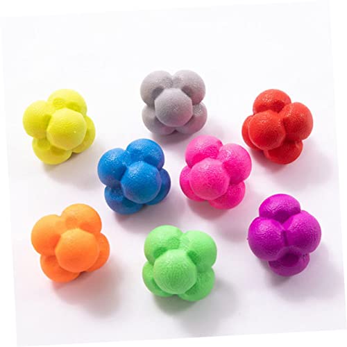 POPETPOP 3Pcs Hexagonal Reaction Ball Agile Training Ball for Fitness and Sports Reflexes Hand Eye Coordination Fun for All Ages Training Drills