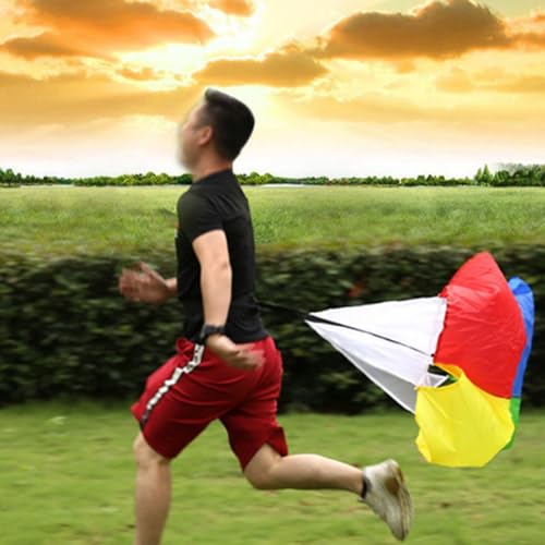 Running Speed Parachutes Speed Resistance Parachutes with Strap, Speed Drill Training Parachutes