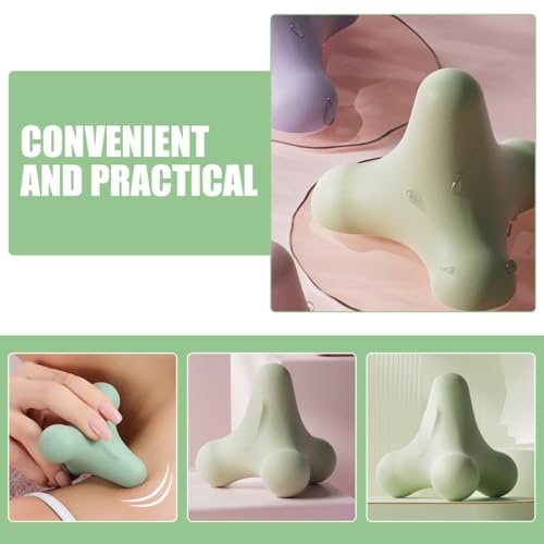 NOLITOY 2pcs Four Corner Massage Balls for Back and Neck Muscle Relaxation, Yoga Fitness Massage Balls with Firm Myofascial Release, Suitable for Shoulder Relief and Muscle