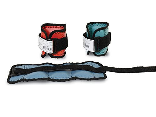 Sammons Preston Cuff Weights, Full Set, 18 Pieces, 1 Each of 0.25 lb- 15 lb Steel Weights, Velcro Straps & D-Ring Closure, Grommet for Easy Hanging, Exercise Tool for Strength Training & Injury Rehab - style: Full Set (18 Pieces)